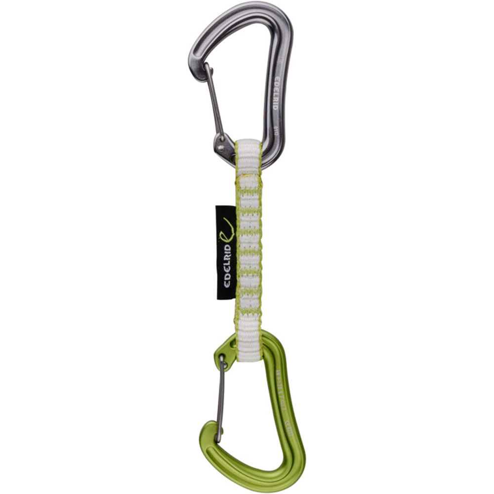 Edelrid express escalada NINETEEN G SET II 10 cm Oasis cinta expr vista frontal