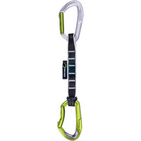 Edelrid mosquetón escalada BULLETPROOF SET II 18 cm Night cinta express CE vista frontal