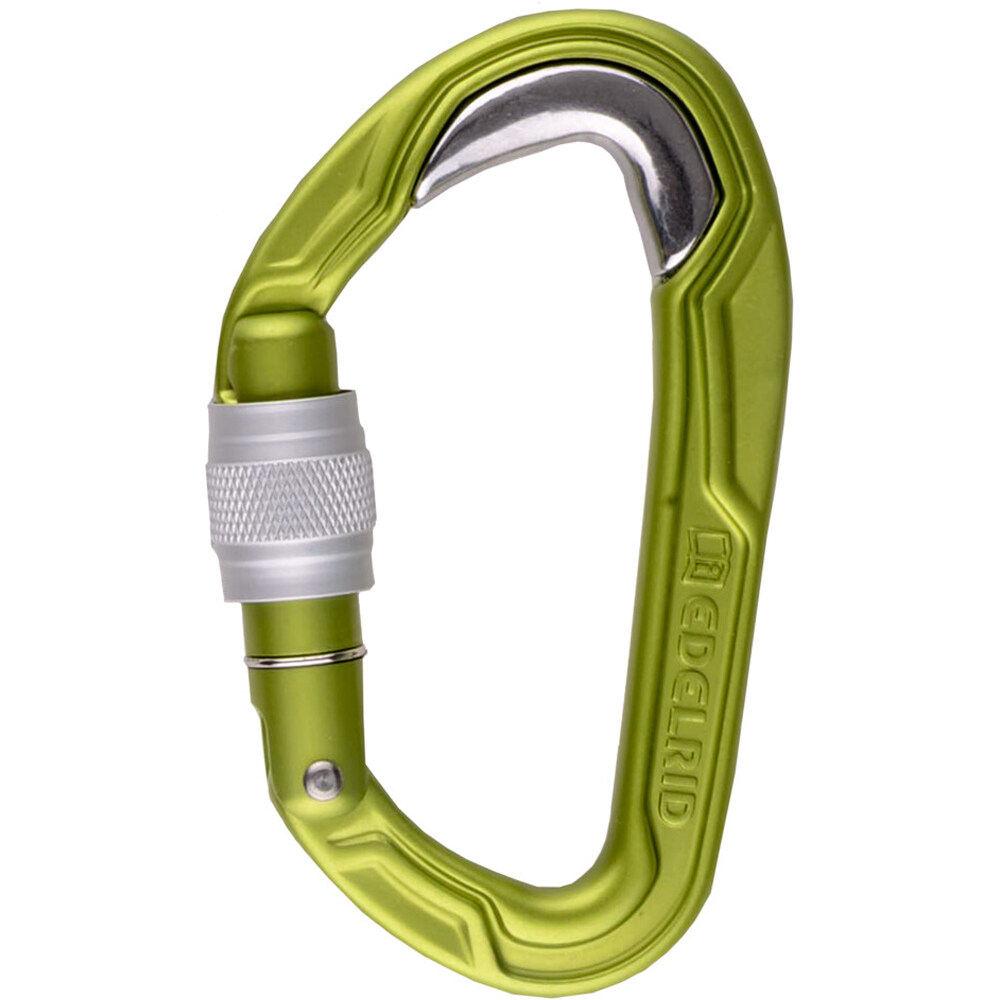 Edelrid mosquetón seguridad BULLETPROOF SCREW Oasis mosquetn CE vista frontal