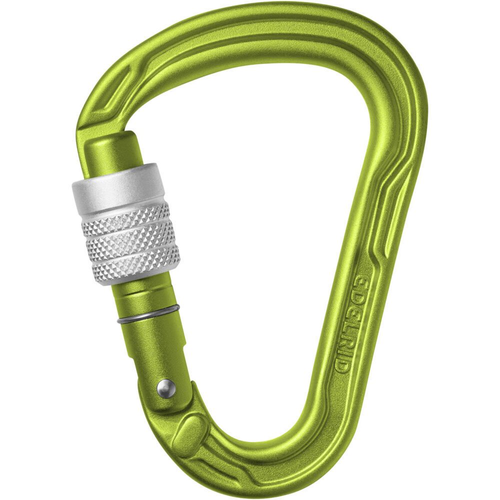 Edelrid mosquetón seguridad HMS STRIKE SCREW II Oasis mosquetn CE vista frontal