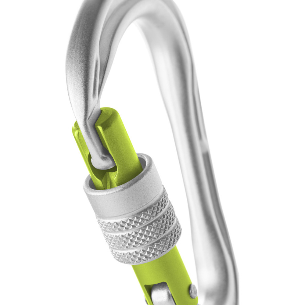 Edelrid mosquetón seguridad HMS STRIKE SCREW II Silver mosquetn CE 01