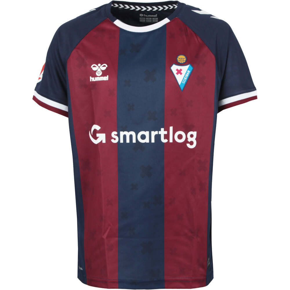Eibar camiseta de fútbol oficiales niño EIBAR 25 HOME JERSEY S/S INF vista frontal