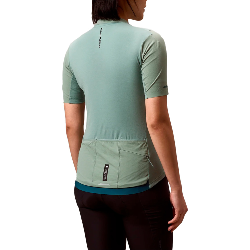 Endura maillot manga corta mujer Women's AllTrack Ride S/S Jersey vista trasera