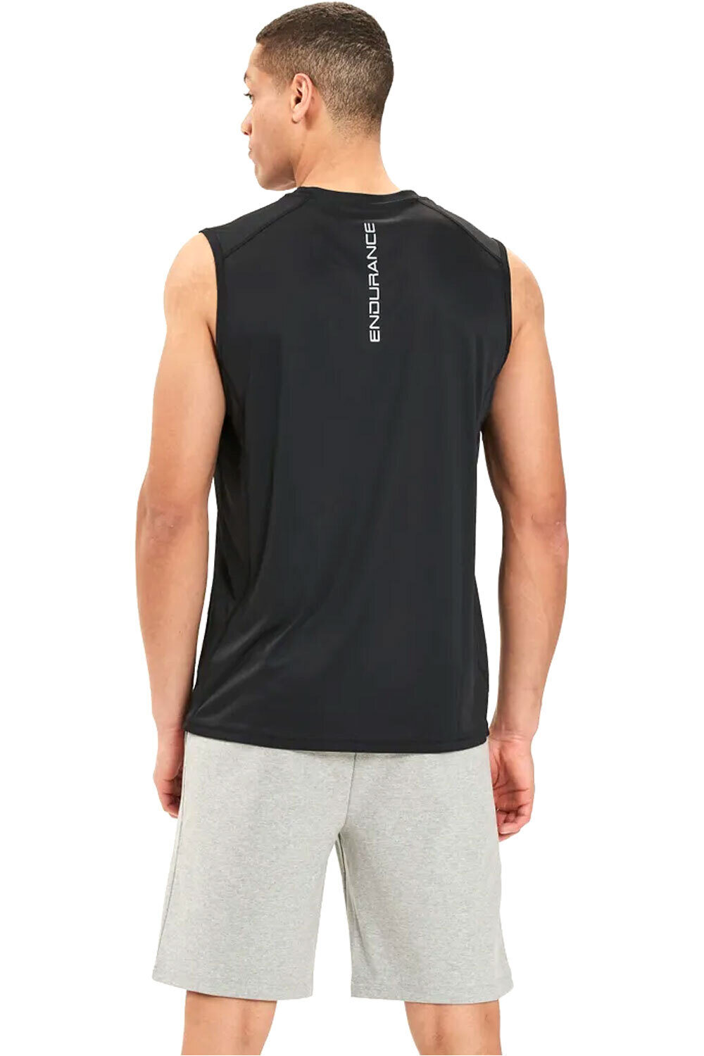 Endurance camiseta entrenamiento tirantes hombre Landeer M Sleeveless Top vista trasera