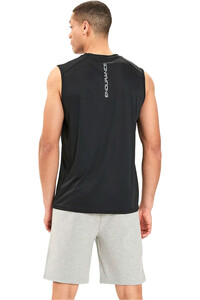 Endurance camiseta entrenamiento tirantes hombre Landeer M Sleeveless Top vista trasera