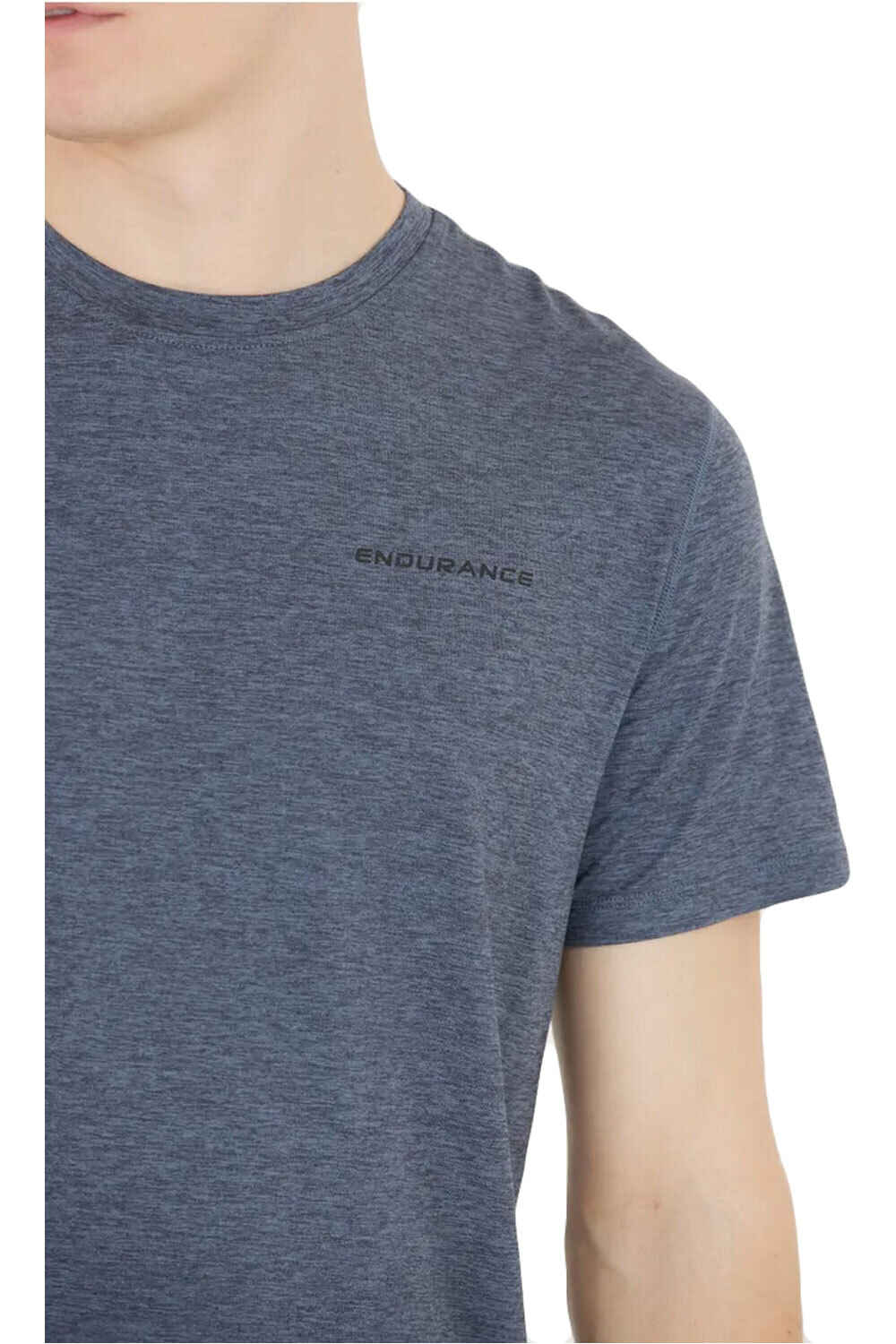 Endurance camiseta técnica manga corta hombre Abdon M Melange S/S Tee vista detalle