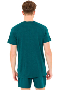 Endurance camiseta técnica manga corta hombre Abdon M Melange vista trasera