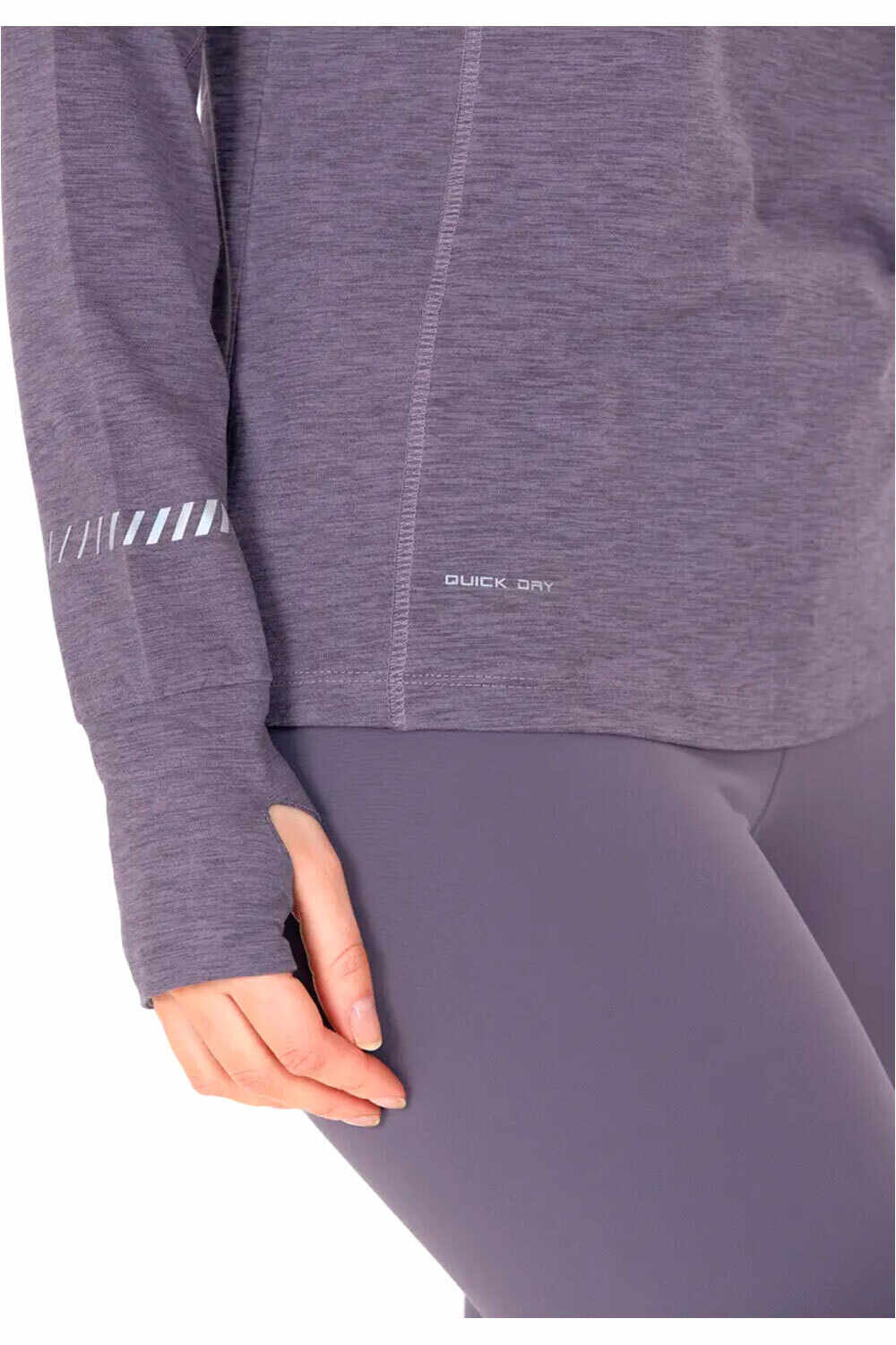 Endurance camiseta técnica manga larga mujer Canna V2.0 W Melange Midlayer 03