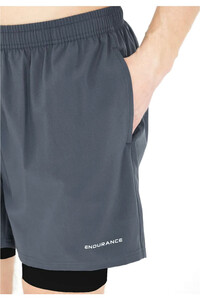 Endurance pantaloneta técnica hombre Kros M 2-in-1 Shorts vista detalle