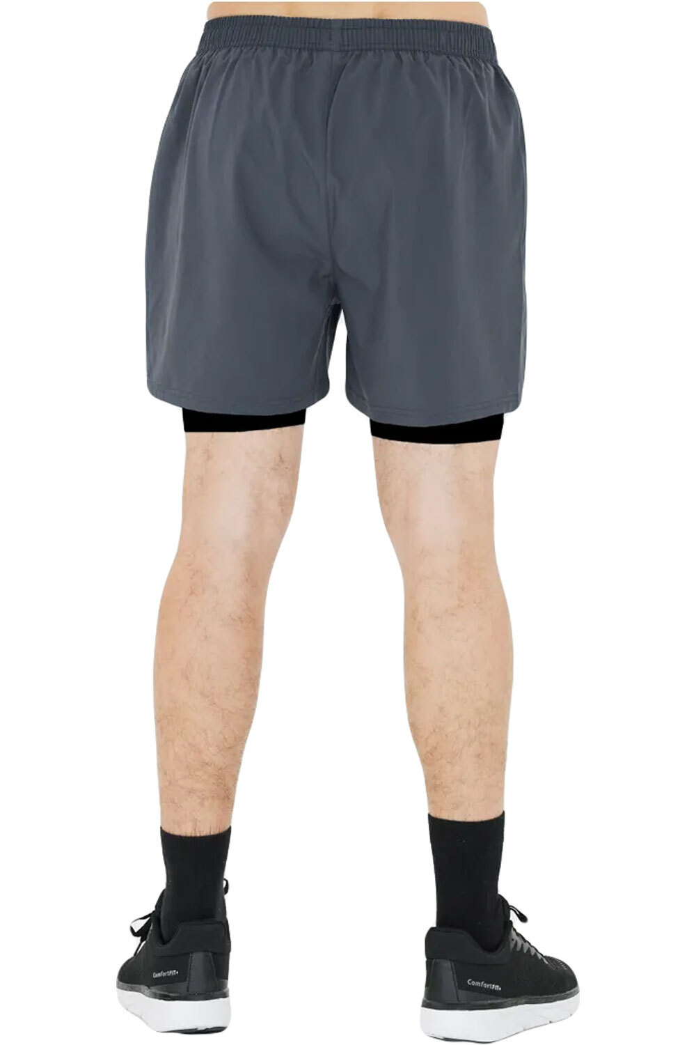 Endurance pantaloneta técnica hombre Kros M 2-in-1 Shorts vista trasera