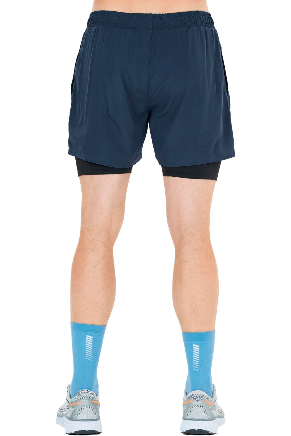 Endurance pantaloneta técnica hombre Kros M 2-in-1 Shorts vista trasera