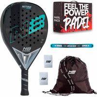 Enebe pala pádel niño PACK ENEBE NITRO GREEN JUNIOR vista frontal