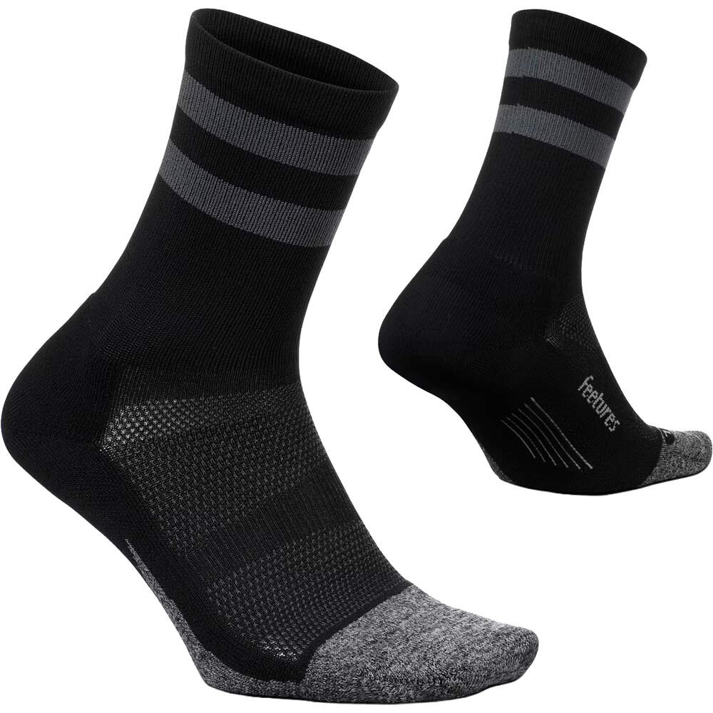 Feetures calcetines running Elite Light Cushion Mini Crew vista frontal