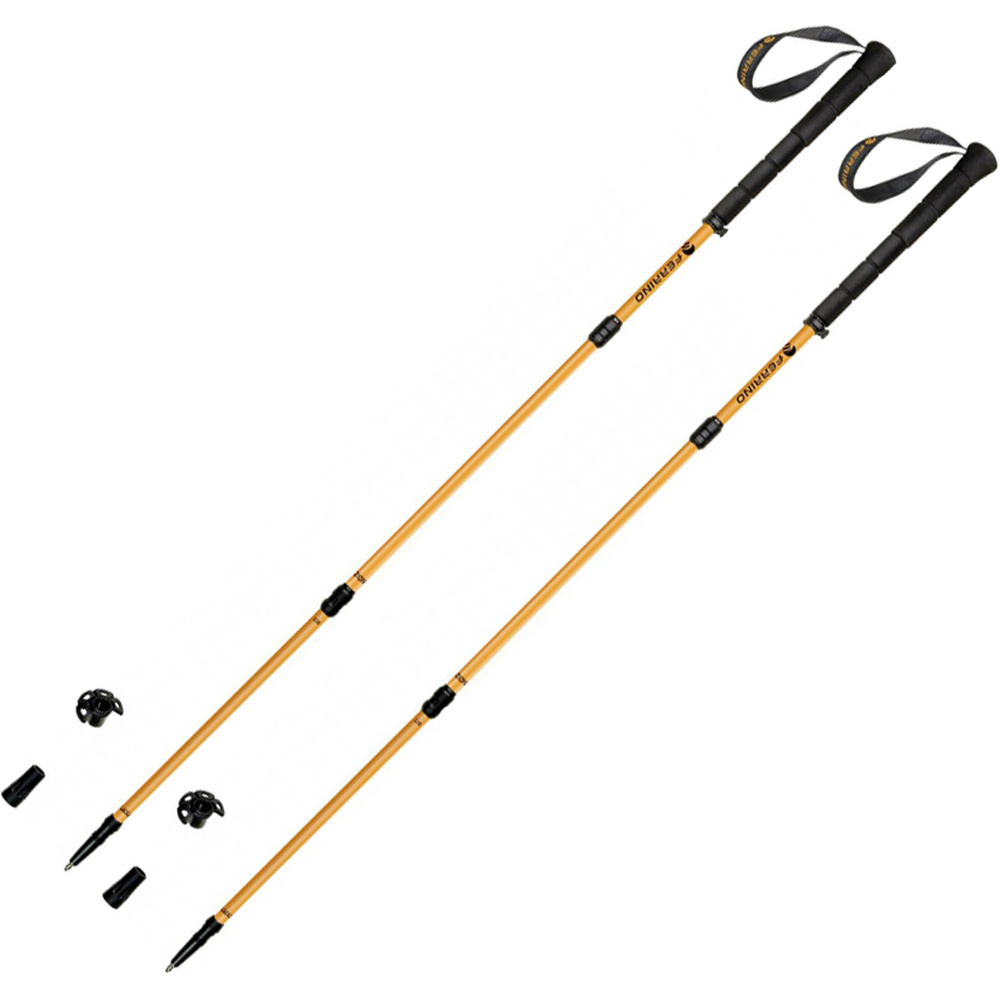 Ferrino bastón travesía montaña PAR-STICK ZION 3 SECTIONS CM.130 (PAIR) vista frontal