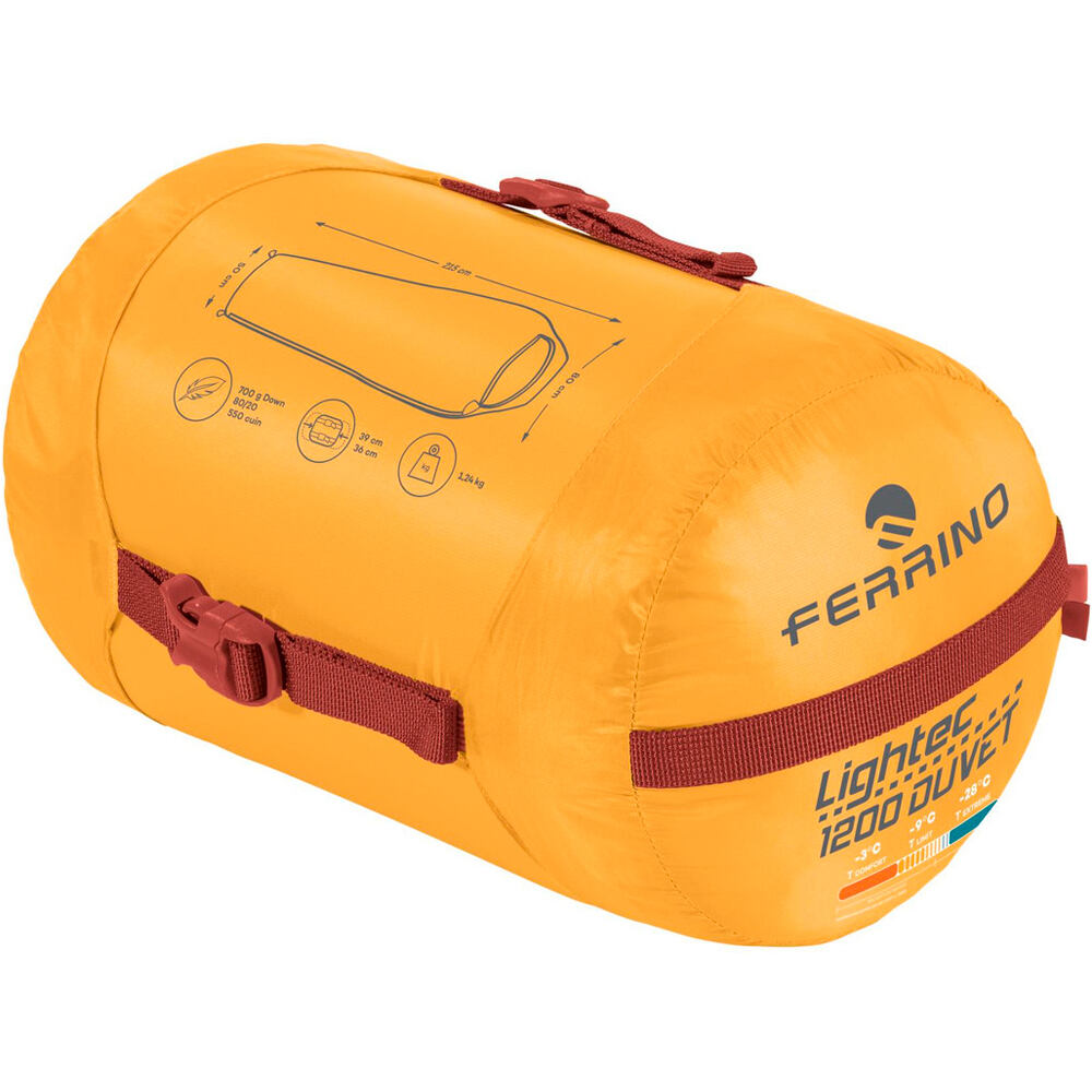 Ferrino saco de dormir SLEEPINGBAG LIGHTECH 1200 DUVET RDS DOWN 04