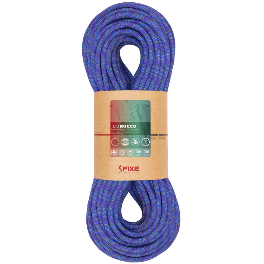 Fixe cuerda escalada 10.0 ROCCO, 50m vista frontal