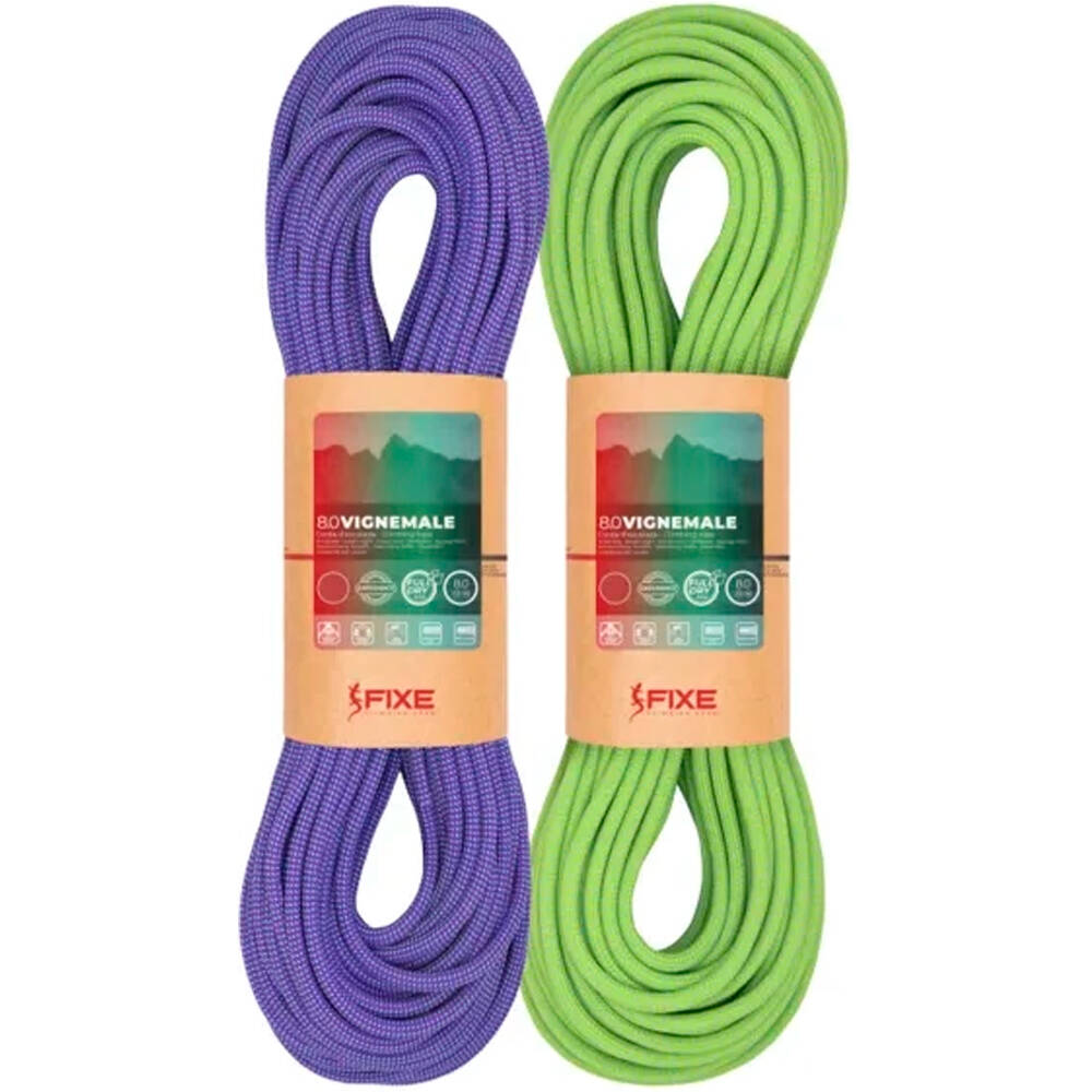 Fixe cuerda escalada 8,0 VIGNEMALE � Pack 2 � 60 m vista frontal