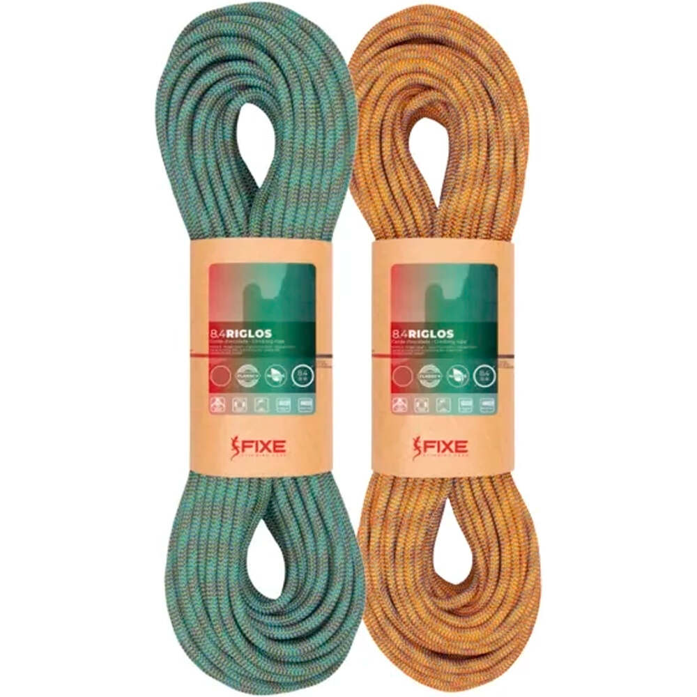 Fixe cuerda escalada 8,4 RIGLOS � Pack 2 � 60 m vista frontal