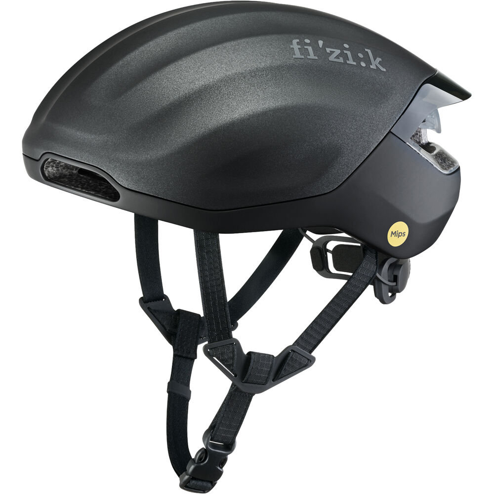 Fizik casco bicicleta KUDO AERO VENTO BLACK vista frontal