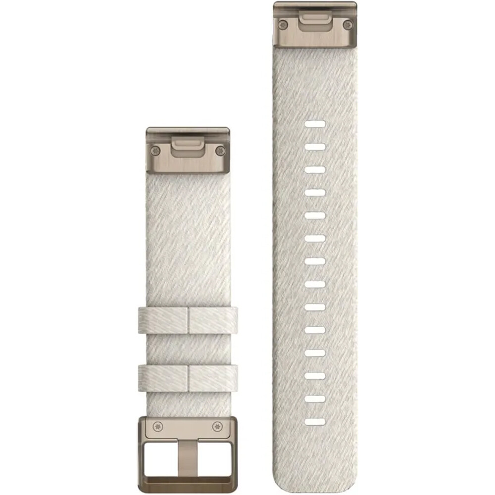 Garmin correas de relojes deportivos Correa de Nailon Blanco Light Gold 20mm 01