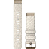 Garmin correas de relojes deportivos Correa de Nailon Blanco Light Gold 20mm vista frontal