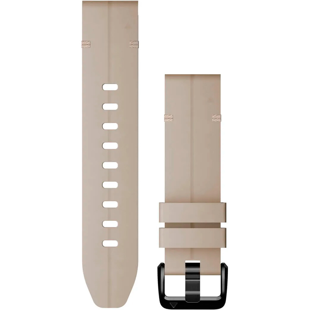 Garmin correas de relojes deportivos Correa de piel marrn claro 20mm vista frontal