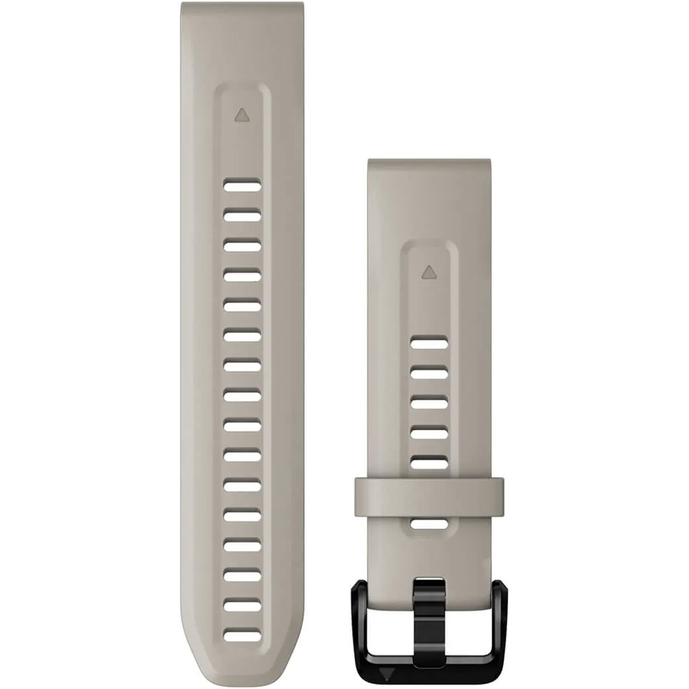 Garmin correas de relojes deportivos Correa de silicona beige 20mm vista frontal