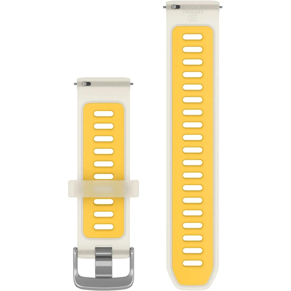 Garmin correas de relojes deportivos Correa Quick Release Amarilla/Blanca 20M 01