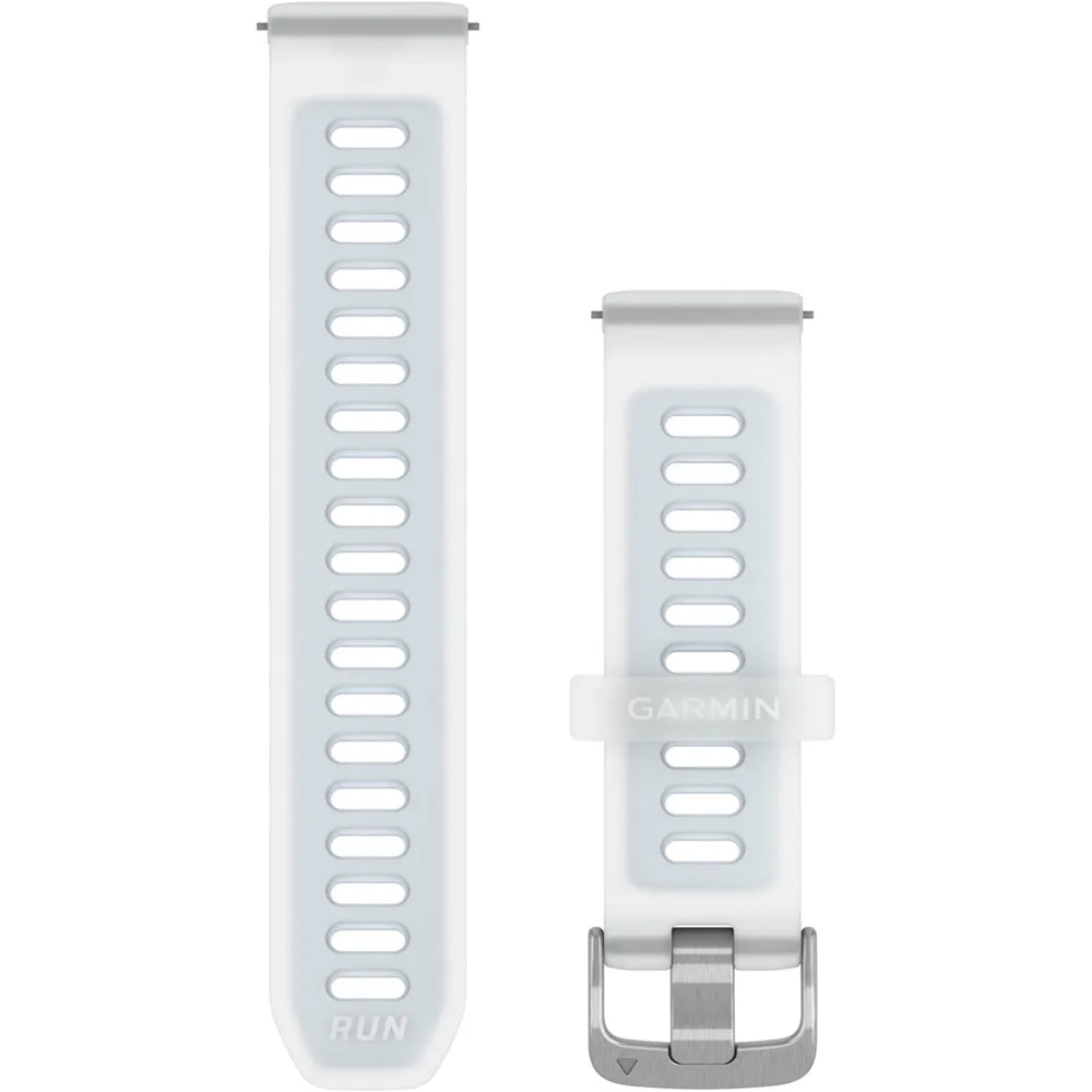 Garmin correas de relojes deportivos Correa Quick Release Blanca /Azul 20MM vista frontal