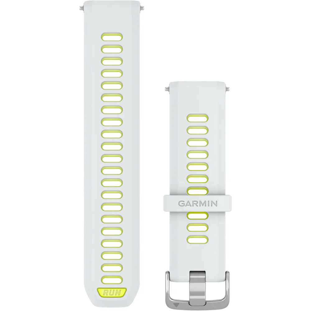 Garmin correas de relojes deportivos Correa Quick Release Blanca/Amarilla 22M vista frontal