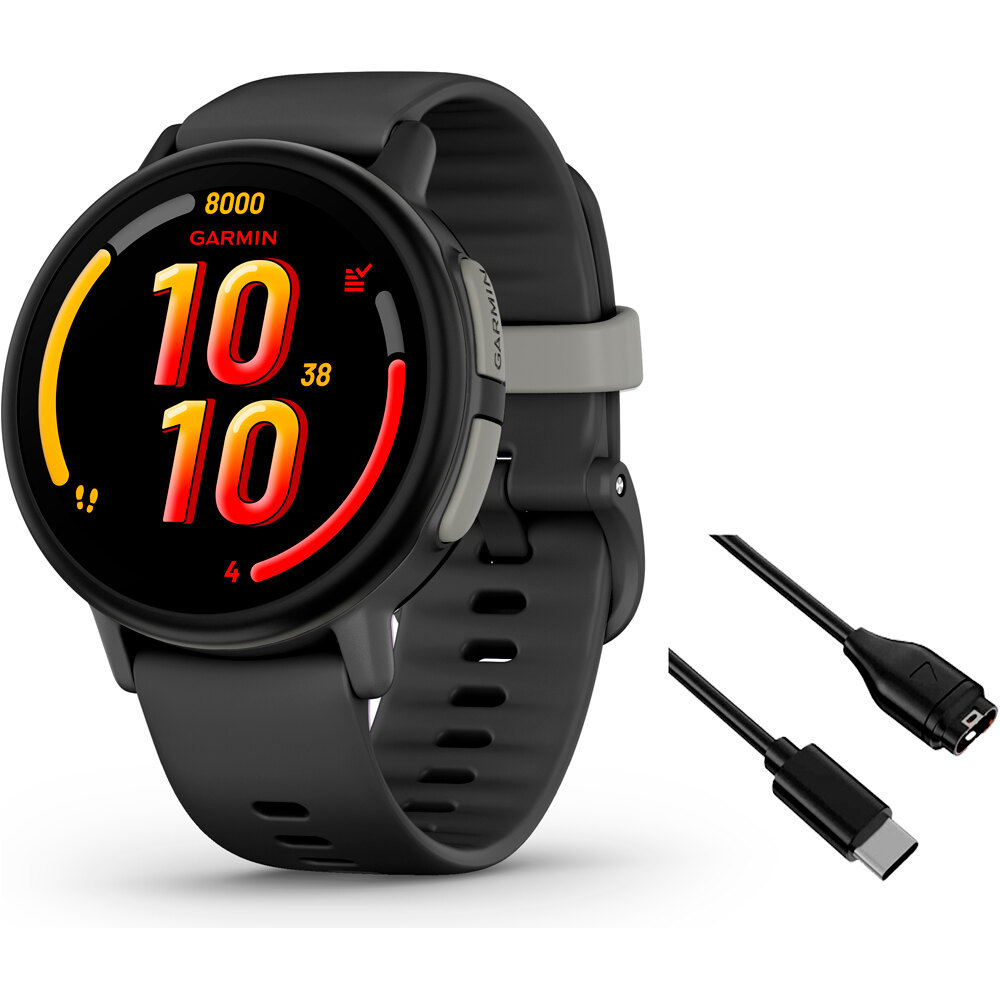 Garmin pulsera de actividad Bounce 2, GPS, Wi-Fi, LTE, Negro vista frontal