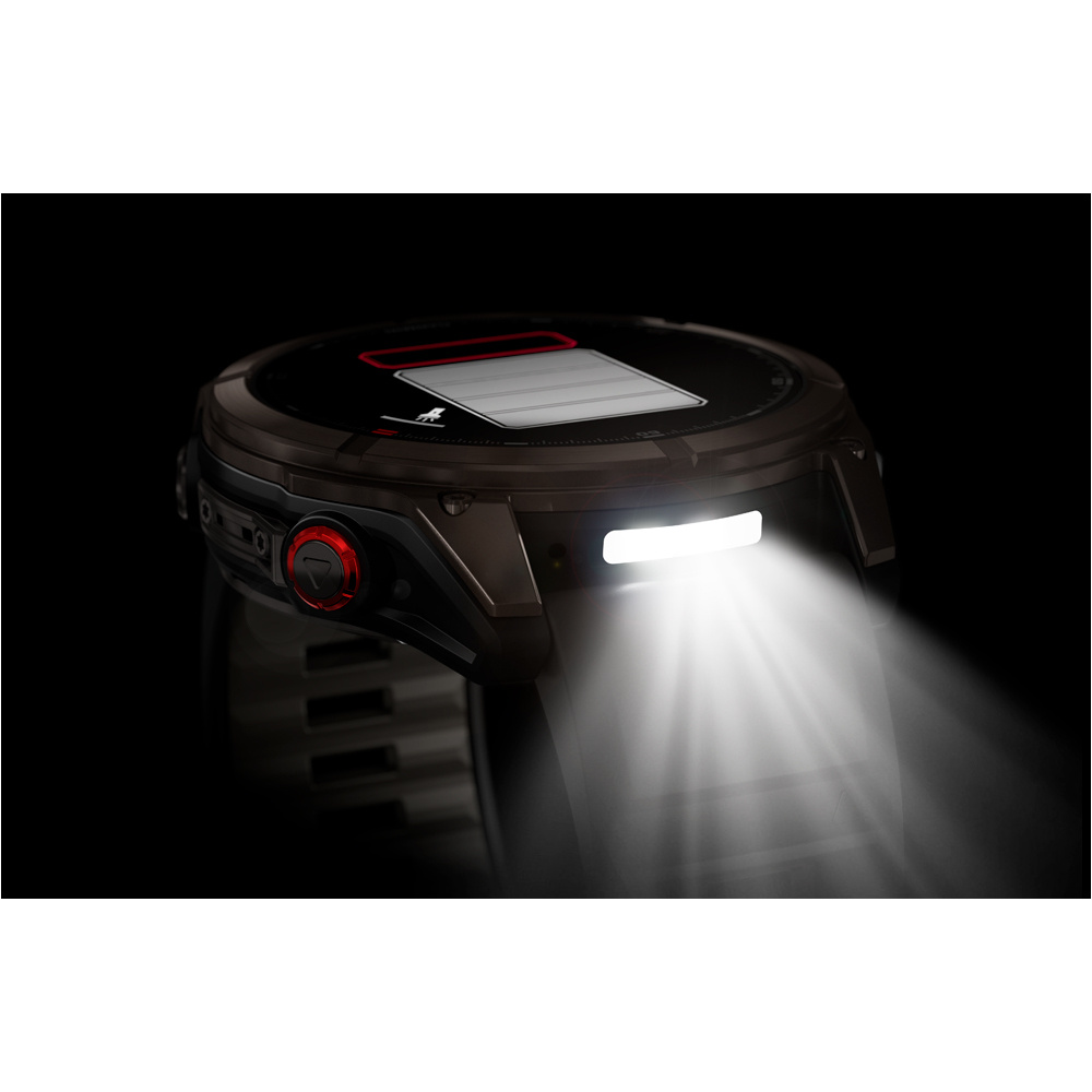 Garmin pulsómetros con gps Fenix 8 Pro # 51 mm, AMOLED Cristal de z 10