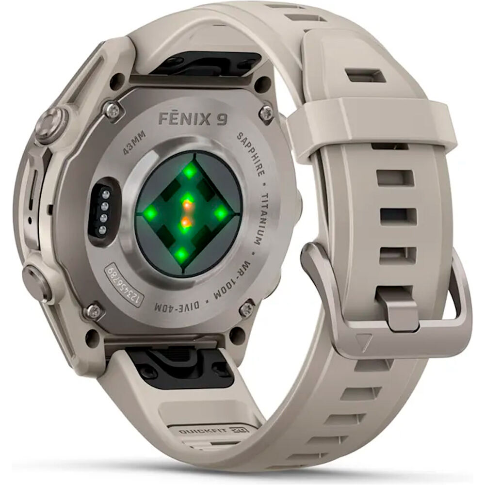 Garmin pulsómetros con gps FENIX 9 43 MM TITANIO CORREA BL 11