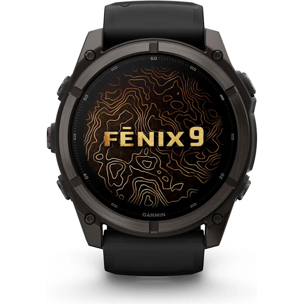 Garmin pulsómetros con gps FENIX 9 51 MM CAJA TITANIO RECUBRIMIENTO DLC GR CARBN CORRE 01