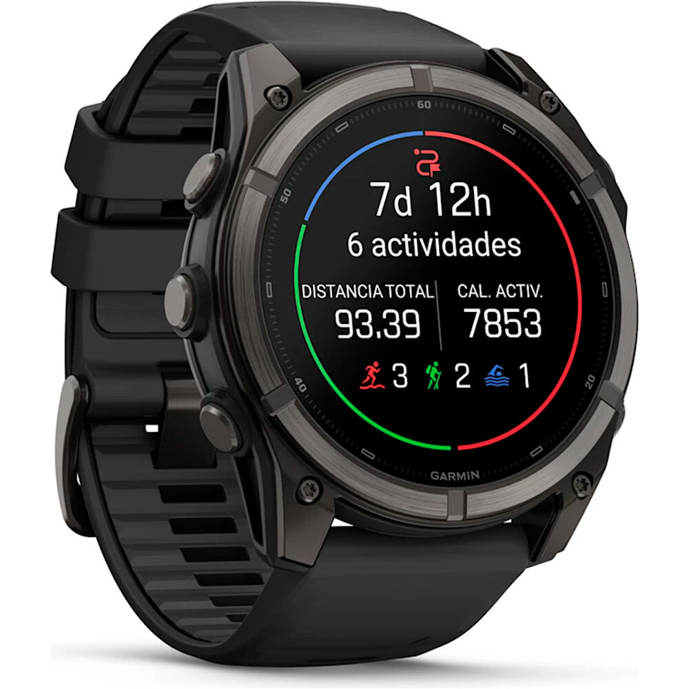 Garmin pulsómetros con gps FENIX 9 51 MM CAJA TITANIO RECUBRIMIENTO DLC GR CARBN CORRE 02