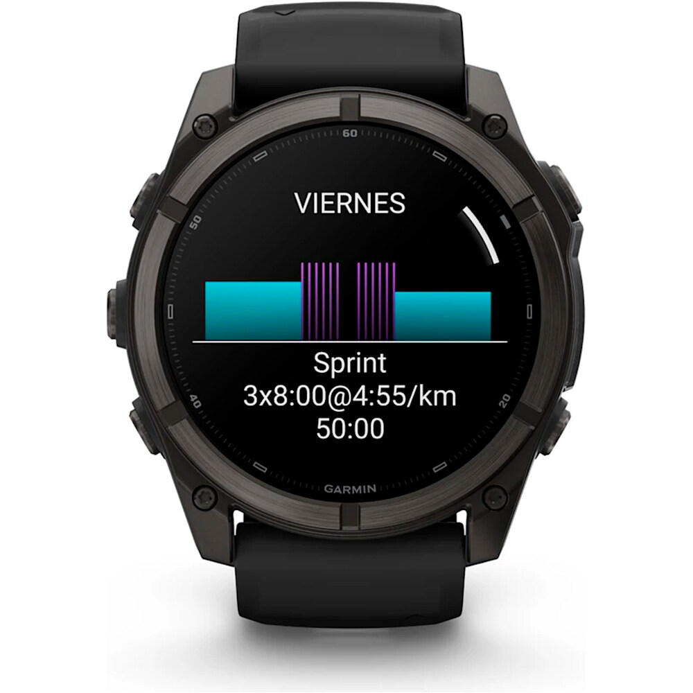 Garmin pulsómetros con gps FENIX 9 51 MM CAJA TITANIO RECUBRIMIENTO DLC GR CARBN CORRE 08