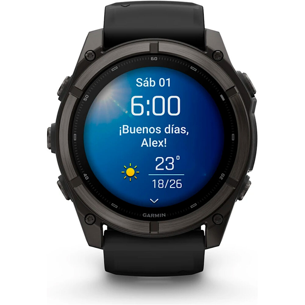 Garmin pulsómetros con gps FENIX 9 51 MM CAJA TITANIO RECUBRIMIENTO DLC GR CARBN CORRE 09