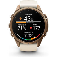 Garmin pulsómetros con gps FENIX 9 PRO 43 MM CAJA DE TITANIO DORADA CORREA BE 03