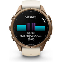 Garmin pulsómetros con gps FENIX 9 PRO 43 MM CAJA DE TITANIO DORADA CORREA BE 08