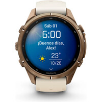 Garmin pulsómetros con gps FENIX 9 PRO 43 MM CAJA DE TITANIO DORADA CORREA BE 09