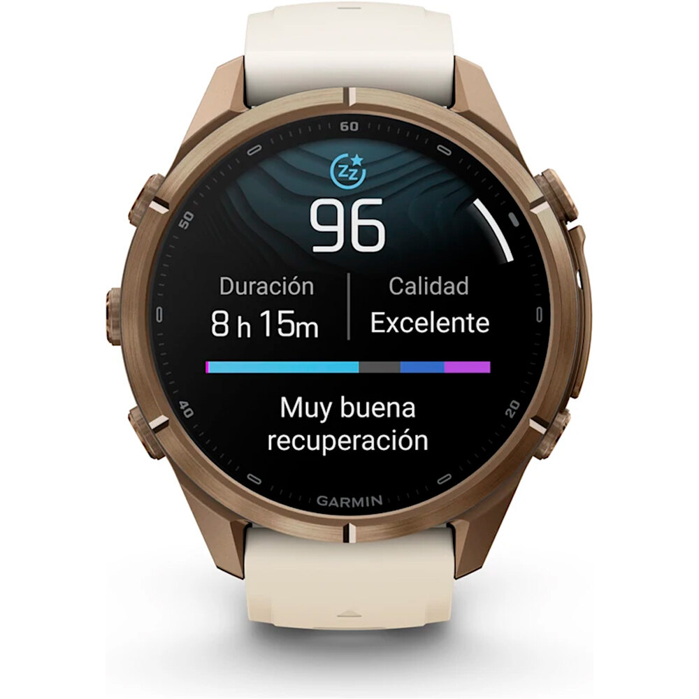 Garmin pulsómetros con gps FENIX 9 PRO 43 MM CAJA DE TITANIO DORADA CORREA BE 10