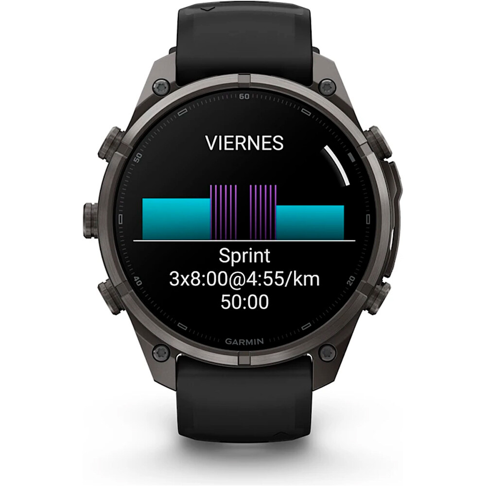 Garmin pulsómetros con gps FENIX 9 PRO 47 MM TITANIO RECUBRIMIENTO DLC GR CARBN CORREA 08