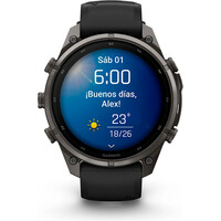 Garmin pulsómetros con gps FENIX 9 PRO 47 MM TITANIO RECUBRIMIENTO DLC GR CARBN CORREA 09