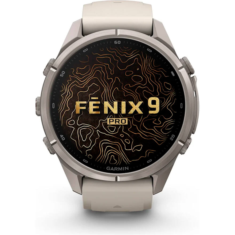 Garmin pulsómetros con gps FENIX 9 PRO INREACH, 43 MM TITANIO CORREA BL 01