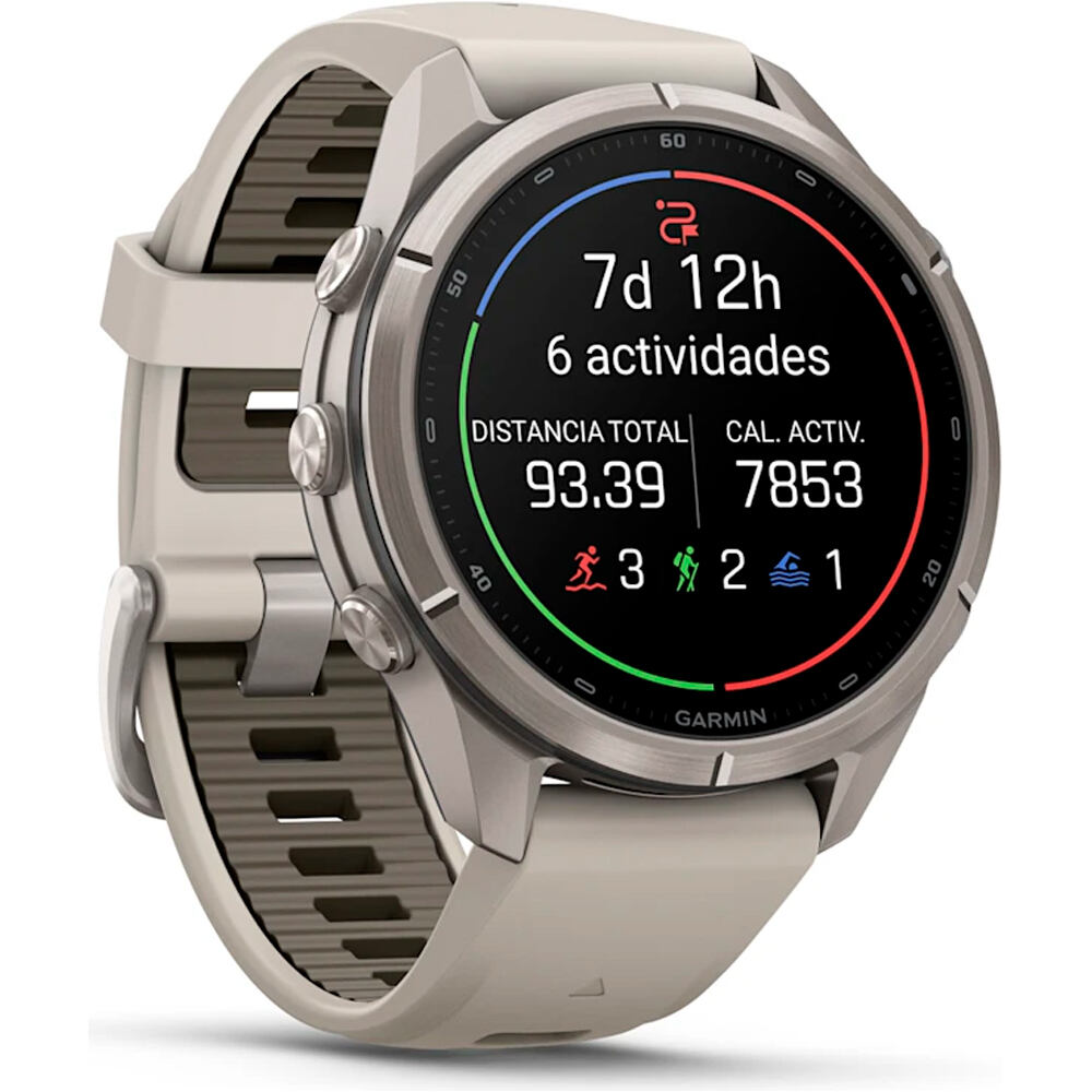Garmin pulsómetros con gps FENIX 9 PRO INREACH, 43 MM TITANIO CORREA BL 02
