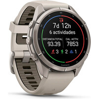 Garmin pulsómetros con gps FENIX 9 PRO INREACH, 43 MM TITANIO CORREA BL 02