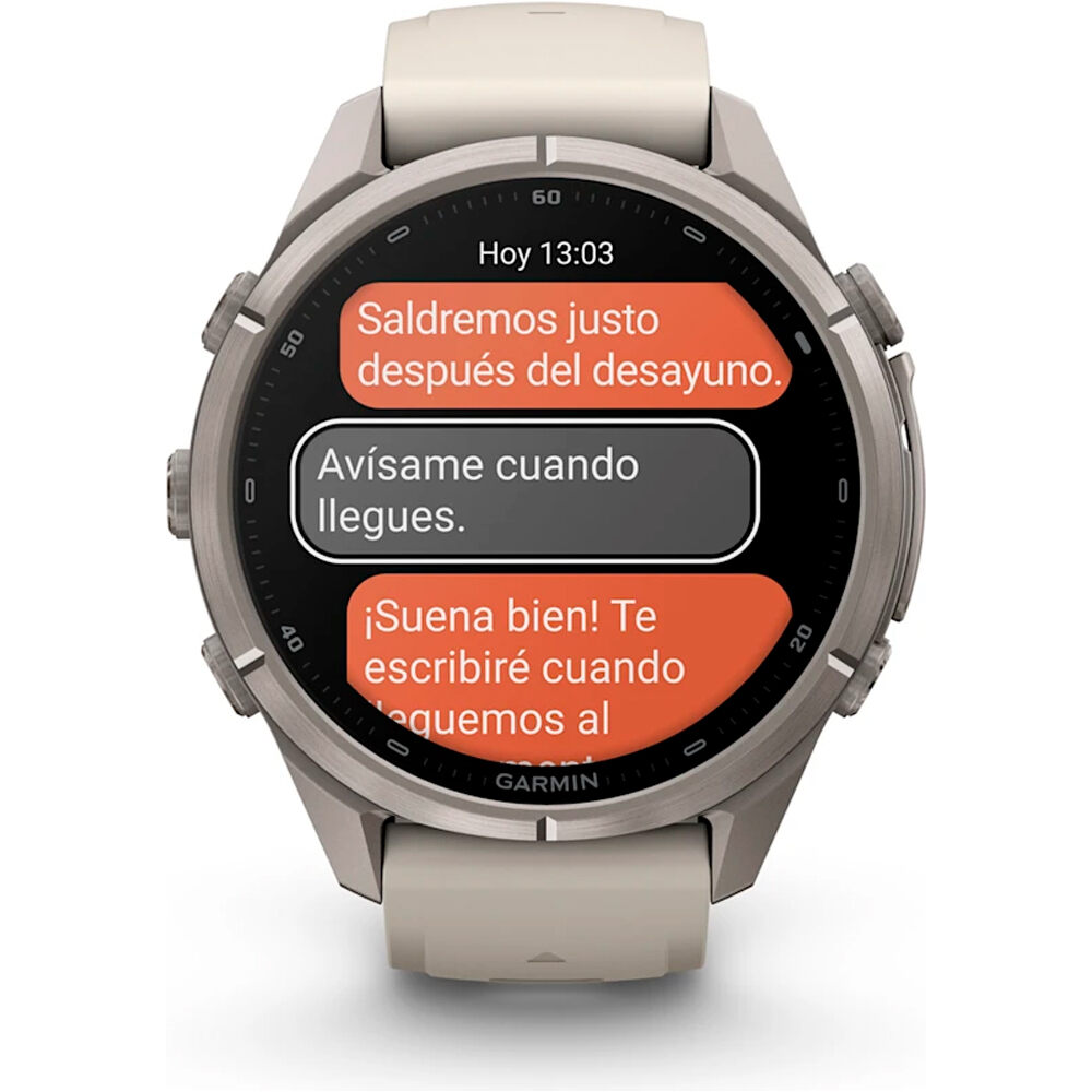 Garmin pulsómetros con gps FENIX 9 PRO INREACH, 43 MM TITANIO CORREA BL 07