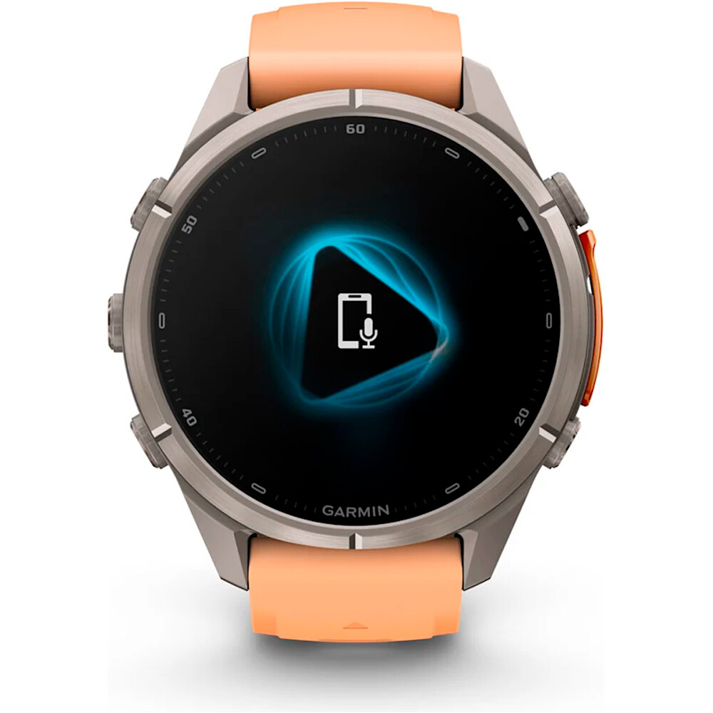 Garmin pulsómetros con gps FENIX 9 PRO INREACH, 43 MM TITANIO CORREA SALMN 08