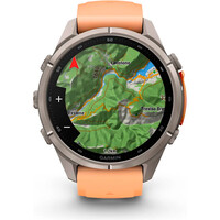 Garmin pulsómetros con gps FENIX 9 PRO INREACH, 43 MM TITANIO CORREA SALMN 09