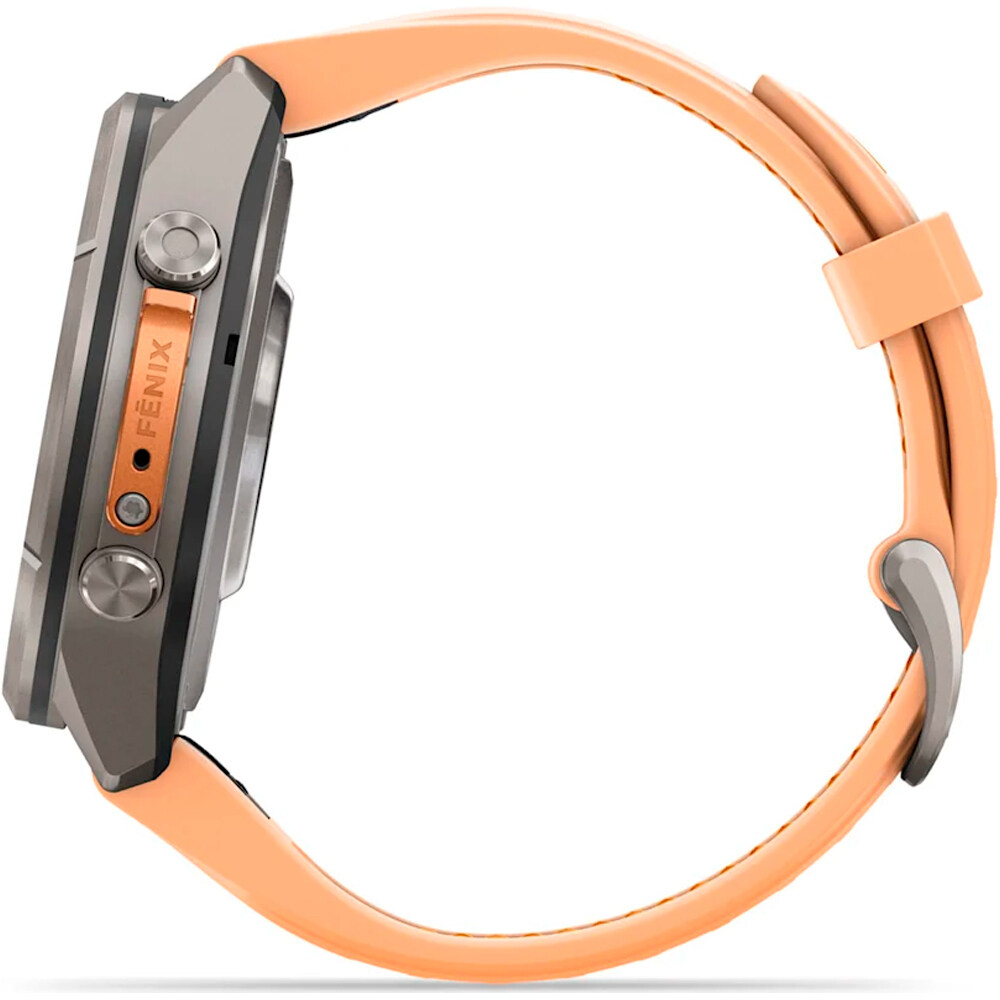Garmin pulsómetros con gps FENIX 9 PRO INREACH, 43 MM TITANIO CORREA SALMN 12